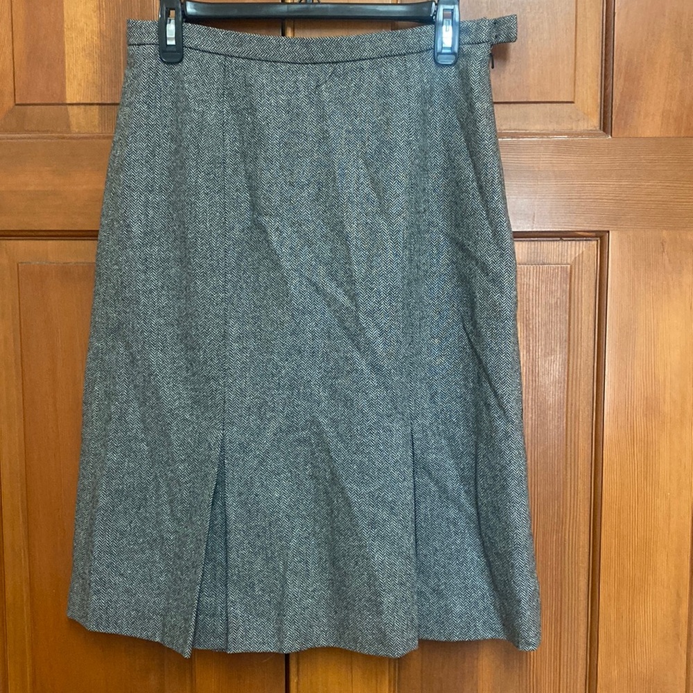 Wool Eddie Bauer vintage herringbone skirt